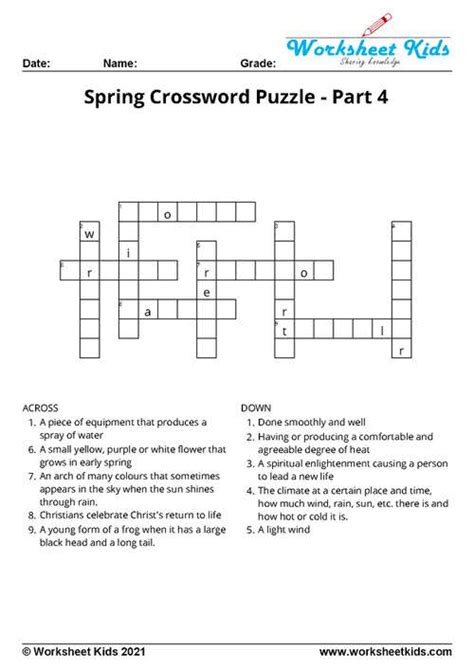 spring bulb crossword clue